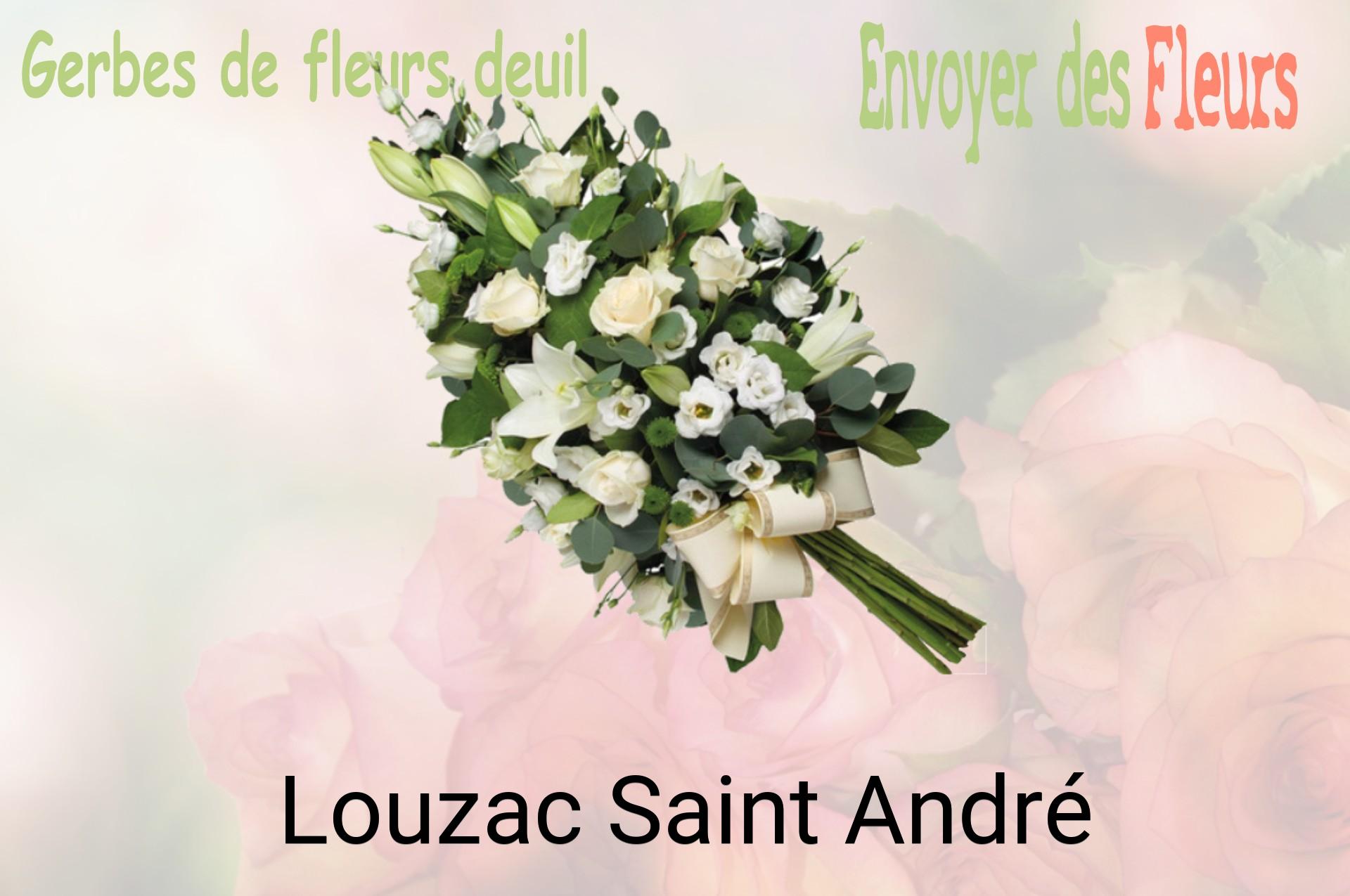 Gerbe de fleurs de deuil livrée à Louzac-Saint-André